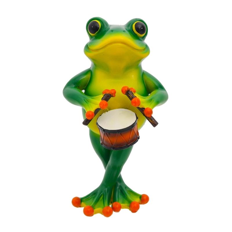 3D Spring Frogs Figurines for Outdoor Gardens Rustproofed Metal Art Decorations for Mother Day or Family Yard