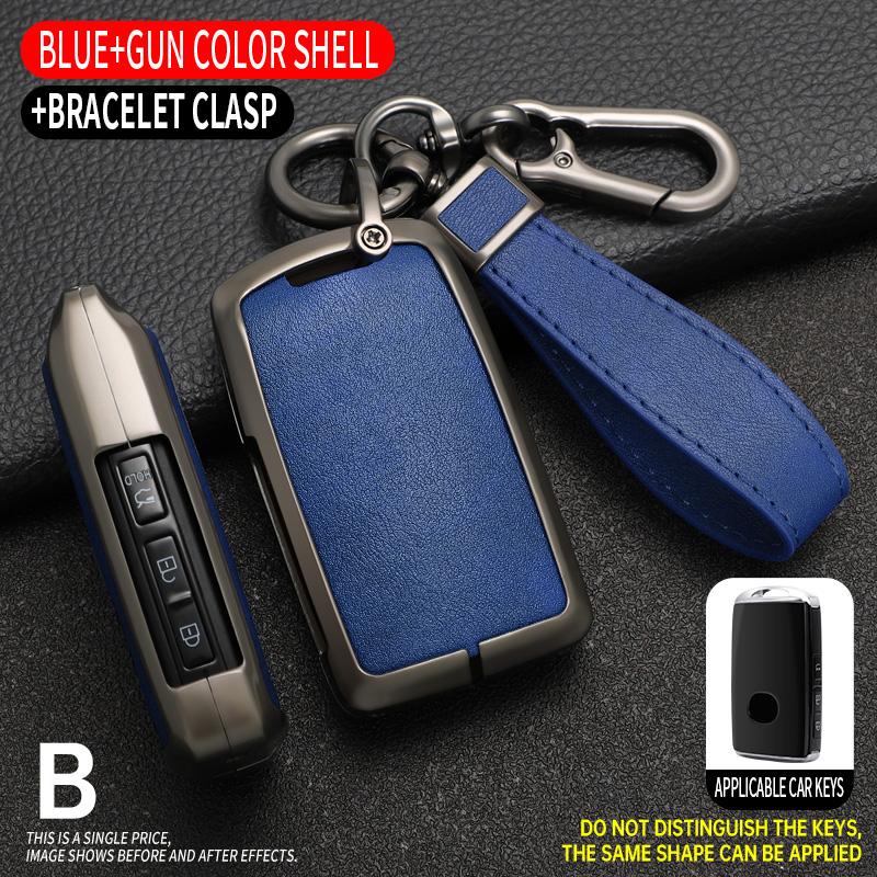 Zinc Alloy +Leather Car Key Case Cover For Mazda 3 Axela BP CX-30 DM CX4 CX5 CX 5 CX-5 CX8 CX9 CX4 2019 2020 2025 2025 2025 2025