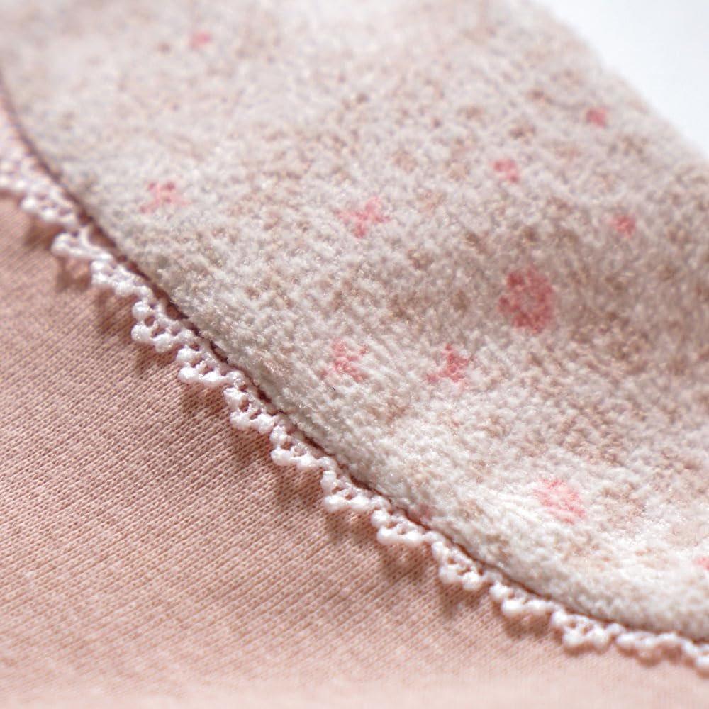 Ficelle 10mois PATTO SATTO Baby Romper Pink 50-60cm 26252051 Quick-Change Infant Bodysuit with Soft Hook-and-Loop Fastener Floral Lace Ribbon