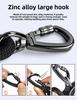 Shock Absorbing Bungee Dog Leash, Nylon Retractable Lead With Zinc Alloy Clip For Small Medium Dogs Walking Training