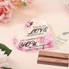 2D Flat Acrylic Heart Shaped Desk Decor Plaque, Wedding Anniversary Gift, Suitable for Wall Decoration, Porch, Room, Villa, Accents Home, Hallway, or