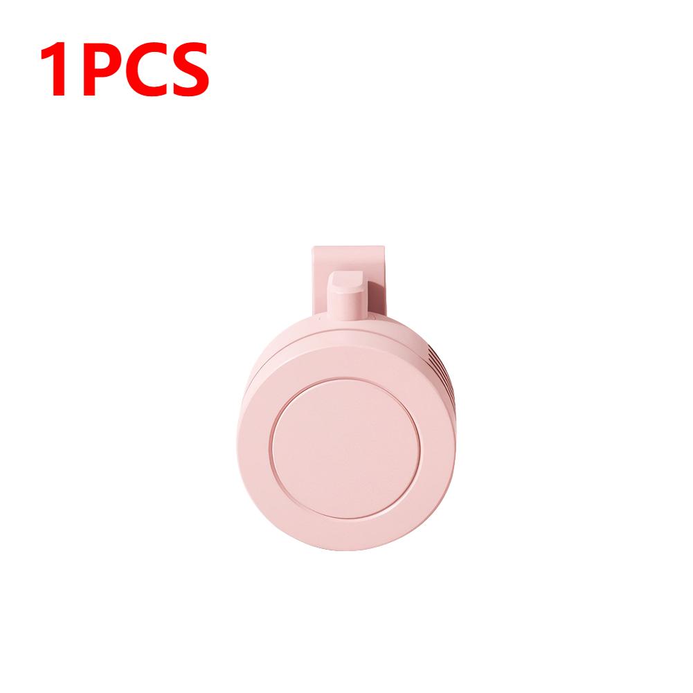 2/1PC Mini Clip Fan 3 Wind Speeds Portable Waist Clip Fans Leafless Personal Body Fan 900mAh Wireless Electric Air Circulators