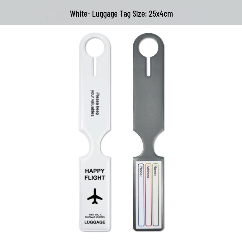 PVC Airplane Luggage Tag - Anti-Lost Suitcase Identifier