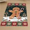 Christmas Gingerbread Man Rug Festive Holiday Living Room Bedroom Home Decoration Carpets