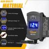 12V USB Rocker Switch 36W USB & PD Outlet Socket with LED Voltage Display 18W QC3.0 Charger for Cars Trucks Vans Boats RVs