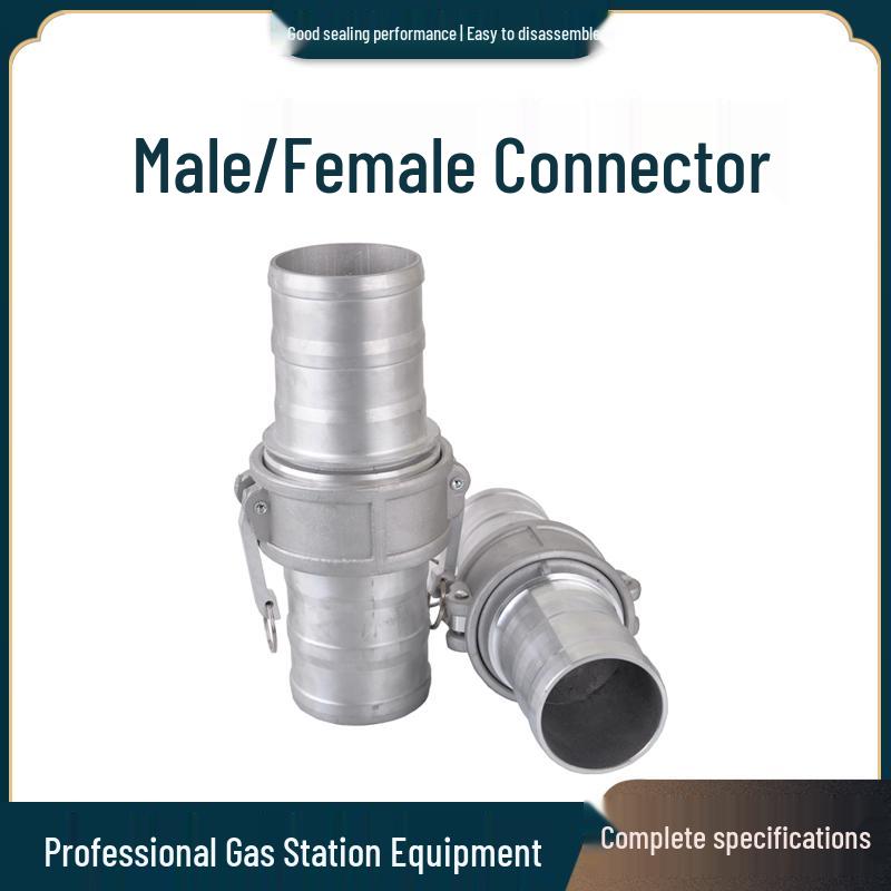 Aluminum Alloy CE Quick-Connect Male & Female Hose for Oil Discharge and Water Sprinklers