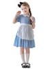 Cosplay Halloween Cosplay Prinzessin Alice Kleid für Kinder und Mädchen Neues blaues Dienstmädchen Dienstmädchen Kleid Kostüm