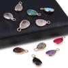 2Pcs Small Pendant Natrual Stone Opal/Agates/Amethyst Faceted Pendant For Jewelry Making DIY Earrings Bracelet Accessory