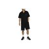 Nike Effen Logo Polo Kraag Korte Mouw Casual Overhemd Heren Tops Zwart FB6985-010