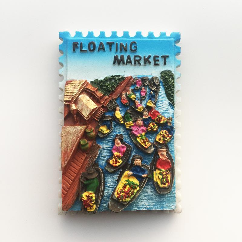 Buy Floating Market Thailand Fridge Souvenir Refrigerator Fridge Sticker Decor at