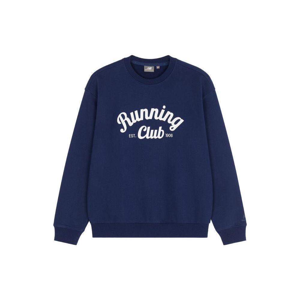 

Толстовка с круглым вырезом New Balance с принтом алфавита, топы унисекс, темно-синяя 5CD38091-NV