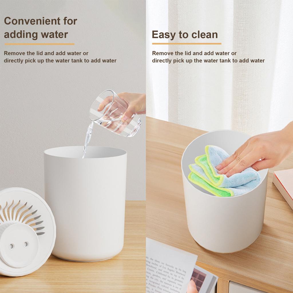 3L Electric Aroma Diffuser USB Rechargeable Essential Oil Air Humidifier LED Mute Water Supplement Humidifier for Home Office