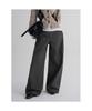 Side-Tuck Wide Pants Ash