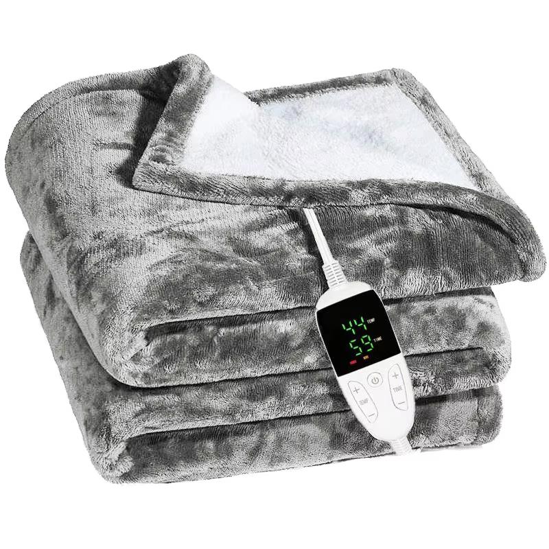 Comfort Blanket Electric Heating Blankets 220V Electric Blanket for Winter 100% Polyester Square Plant Plain Nonwoven ODM, OEM