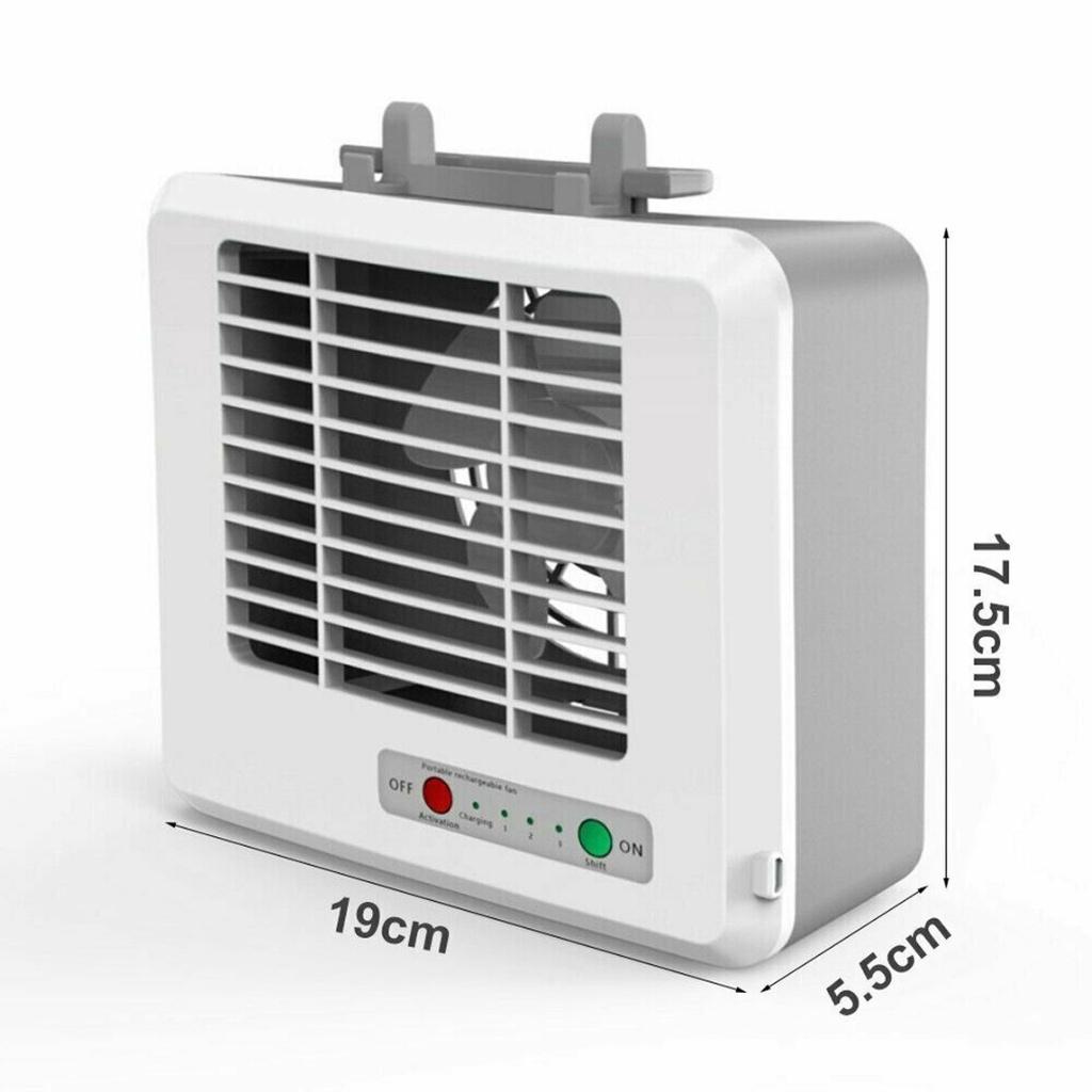 Mini Portable Air Conditioner Air Cooler Fan USB Home Bedroom Office Personal Space Desktop Air Cooling Fan with Phone Holder