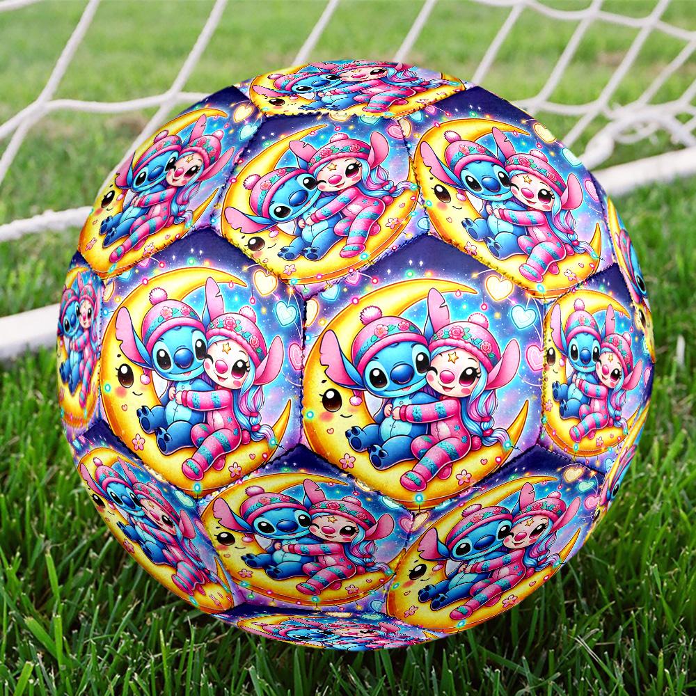 1PC Cartoon Aloha Alien Size 5 Soccer Balls, High-Quality, Anti-Slip, Protective Football, a Unique Gift Suitable for Birthdays, Christmas
