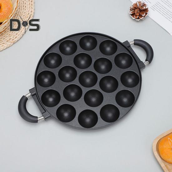 Kuchenform mit 7 Löchern, glatte Omelettpfanne, antihaftbeschichtete Bratpfanne für Oktopusbällchen, Frühstücks-Omelett-Maker