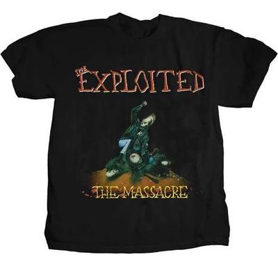 Unisex Shirt Cotton Oversize Large Size New Camiseta The Exploited The Massacre S-4xl