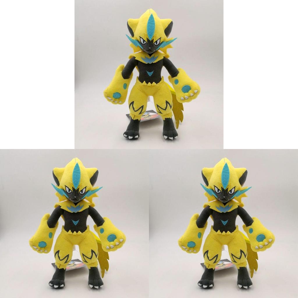 25cm Yellow Zeraora Electric Series Divine Beast Plush Doll Toy Perfect Companion For Hugs