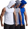 Teseulla [3Pack] Hyperdry Cooling Quick-Drying Mesh Hooded Sleeveless Top