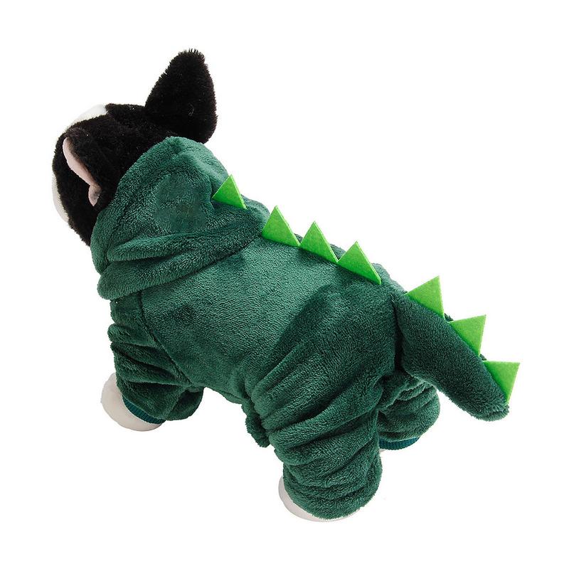 Dog Dinosaur Design Costume Dog Clothes Cat Hoodies Soft Breathable Pet Dinosaur Cosplay Hooded Coat For Medium Small Puppy Cat