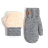 Women's Fleece-Lined Knitted Wool Christmas Gloves - Full-Finger, Double-Layer, Cold-Proof Mittens