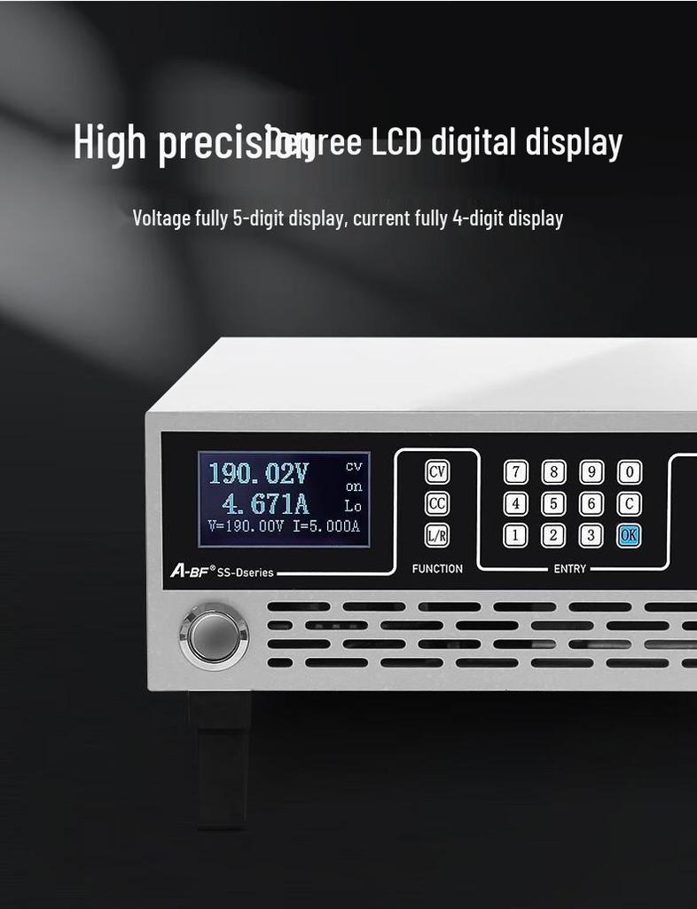 A-BF SSD-3030 Programmable DC Power Supply, 30V/30A, 900W, High Power, Low Ripple, LCD Display