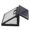 Luces solares para exteriores, 176 LED, con sensor de movimiento, IP65, impermeables, 3 modos, lámpara de pared para porche y patio.