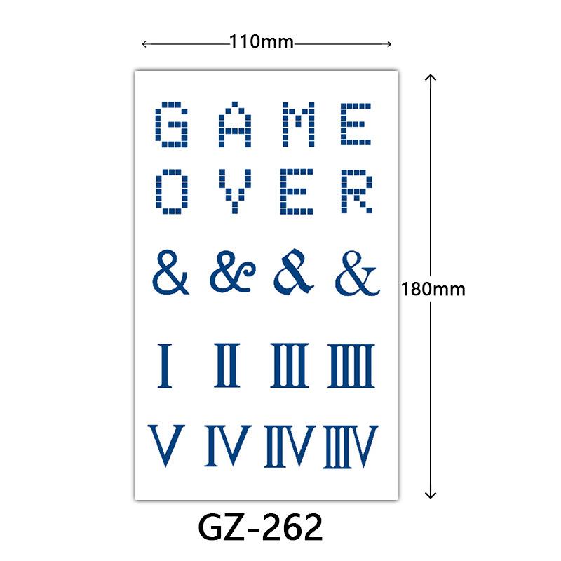 Herbal Semi-Permanent Tattoo Sticker, Semi-Permanent Tattoo Sticker, Anti-Rub, Anti-Sweat Tattoo