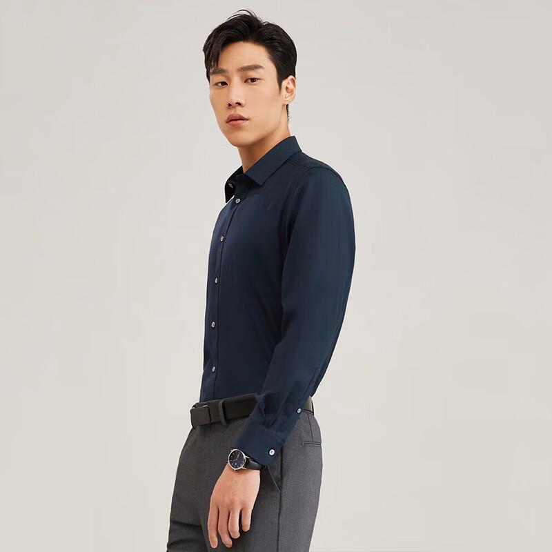 YOUNGOR Men s Comfortable Anti-Wrinkle Long Sleeve Shirt 43