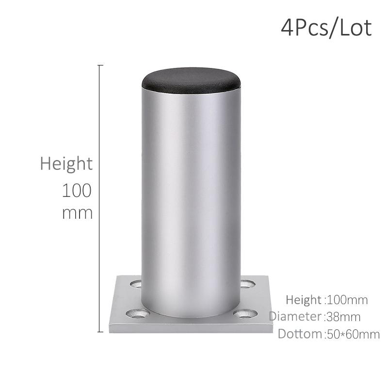 4Pcs Aluminum Furniture Legs Cabinet Foot DIY Thicken Adjustable 6-15CM TV Cabinet Support Leg bathroom Cabinet Feet