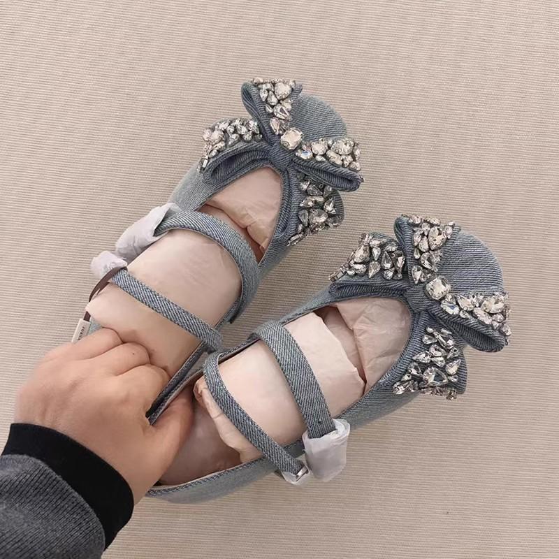 

Fashion Bow Crystal Women Square Toe Sandals Flats Marie Janes Shoes Elegant Summer 2025 Trend Dress Party Shoes Lolita Loafers Zapatos 35 небесно-голубой