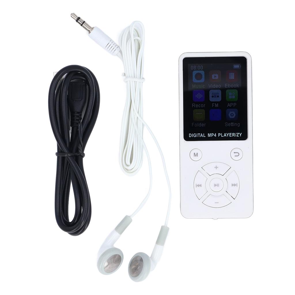MP3 MP4 Player with Bluetooth 1.8 Inch LCD Color Screen HiFi Lossless Portable Music Player with Speaker Video Playback