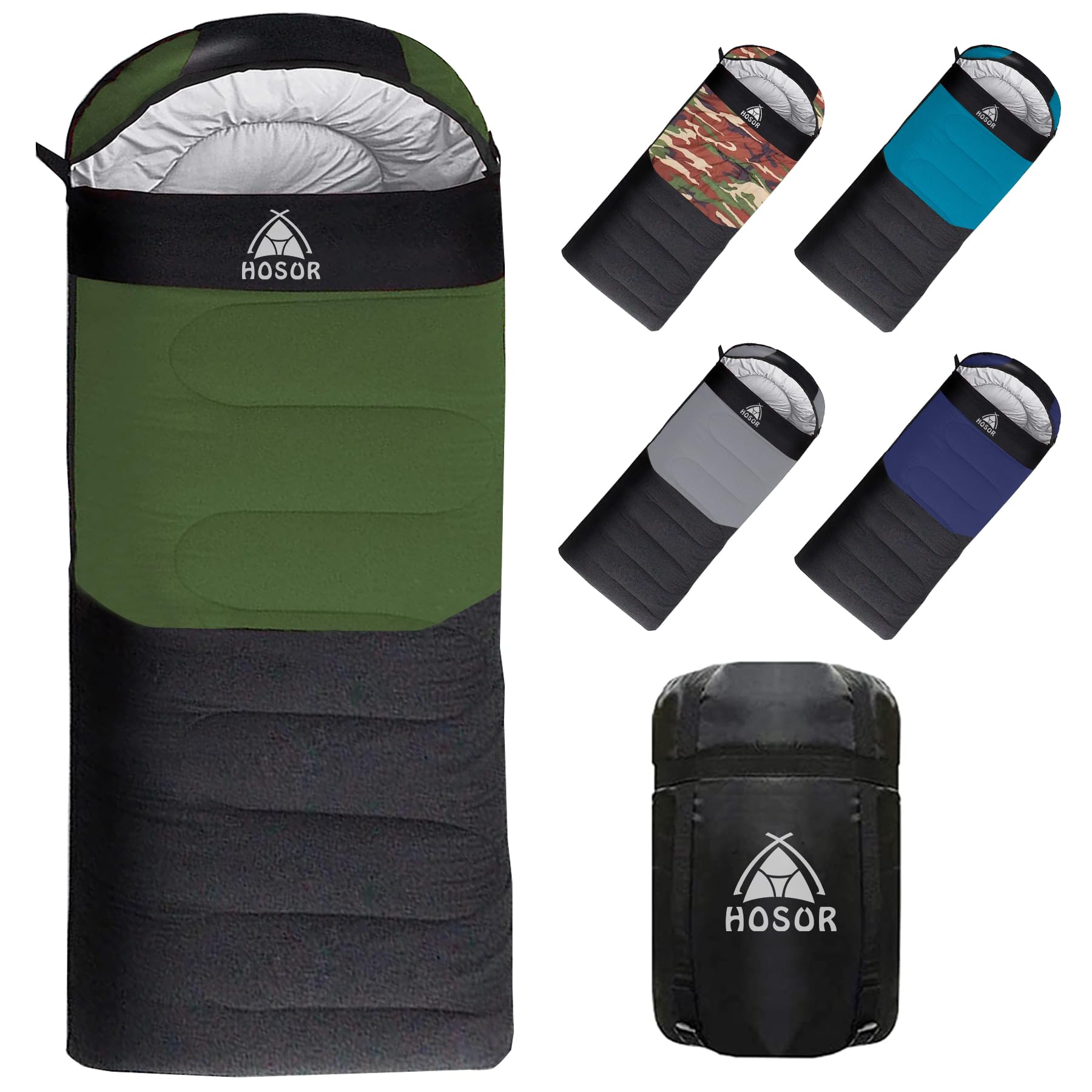 

HOSUR Sleeping Envelope 230T Super Compact and Easy to For Mountain Sleeping in a Disaster Storage Bag Comfortable Temperature Storage Bag Included
