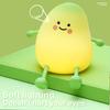 Super Squishy Silicone Pear Mango Night Light Dimmable Rechargeable Touch Control  Night Lamp For Camping Party Room Decor