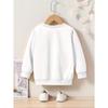 Kids Crewneck Sweatshirt, Cartoon Race Car Print,Casual Tops for Spring & Autumn