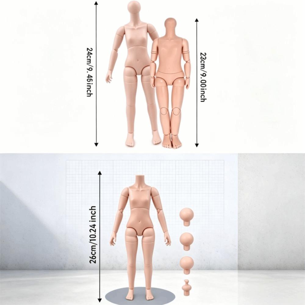 Movable Multi-jointed Doll White Skin 1/6 Doll Body Movable Action Figure For Collectors