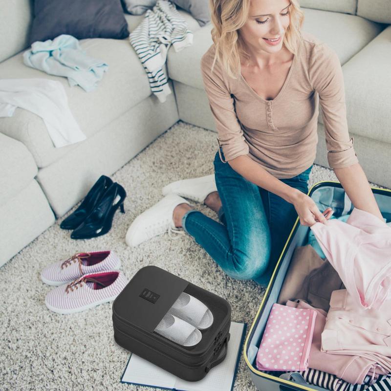 Portable Shoe Bag For Travel Waterproof Storage Organizer Shoe Compartments Suitcase Organizers Travel Shoes Storage Bag