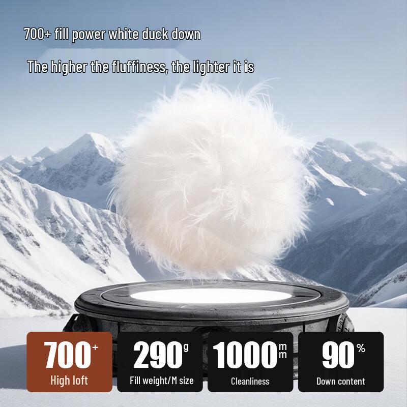 Camel Women's Mid-Length Hooded Down Puffer Jacket M25CR07105