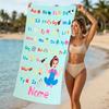 Customizable personalized beach towels Ms. Rachel themed designs.Suitable for the beach, yoga, sports;ideal as beach accessories