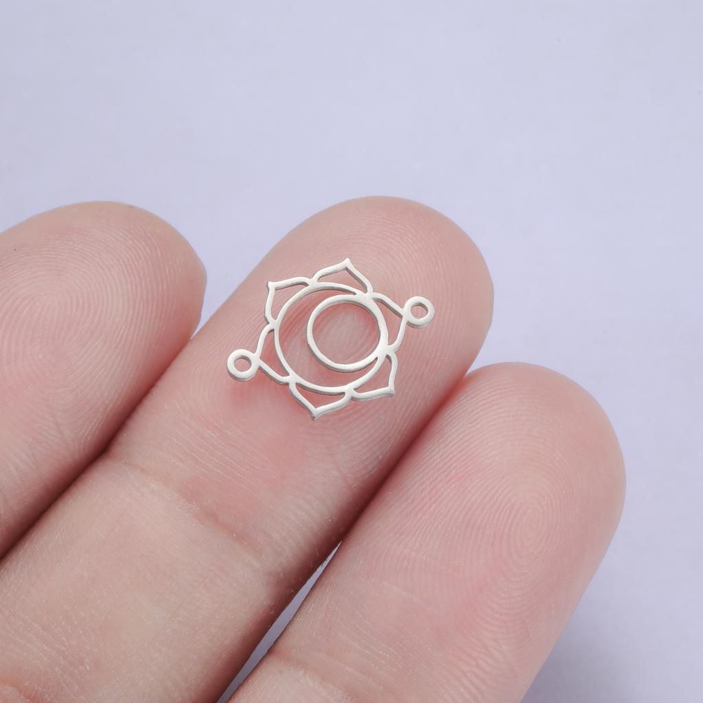 LIKGREAT Yoga Pendant 7Chakra Pendants for DIY Jewelry Handmade Decor Energy Healing Meditation Charm for Bracelet Necklace Gift