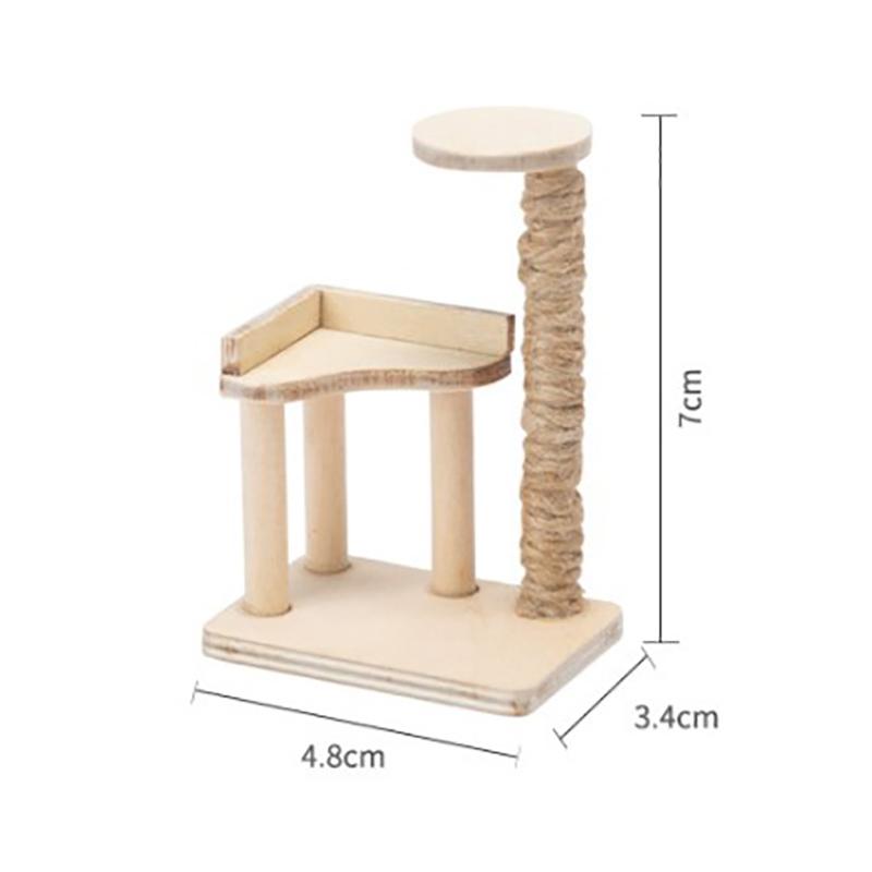 1: 12 Dollhouse Home Furnishings Mini Cat Toy Furnishings Cat Climbing Rack