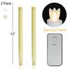 Church White Flickering Flameless LED Paraffin Wax Candle