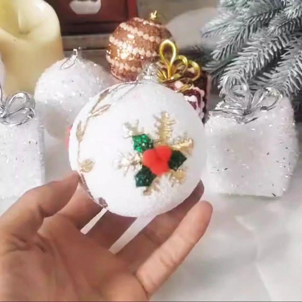 

3 шт. подвесная рождественская елка кулон пенопластовый лепесток шар поделки рождественский бальный зал