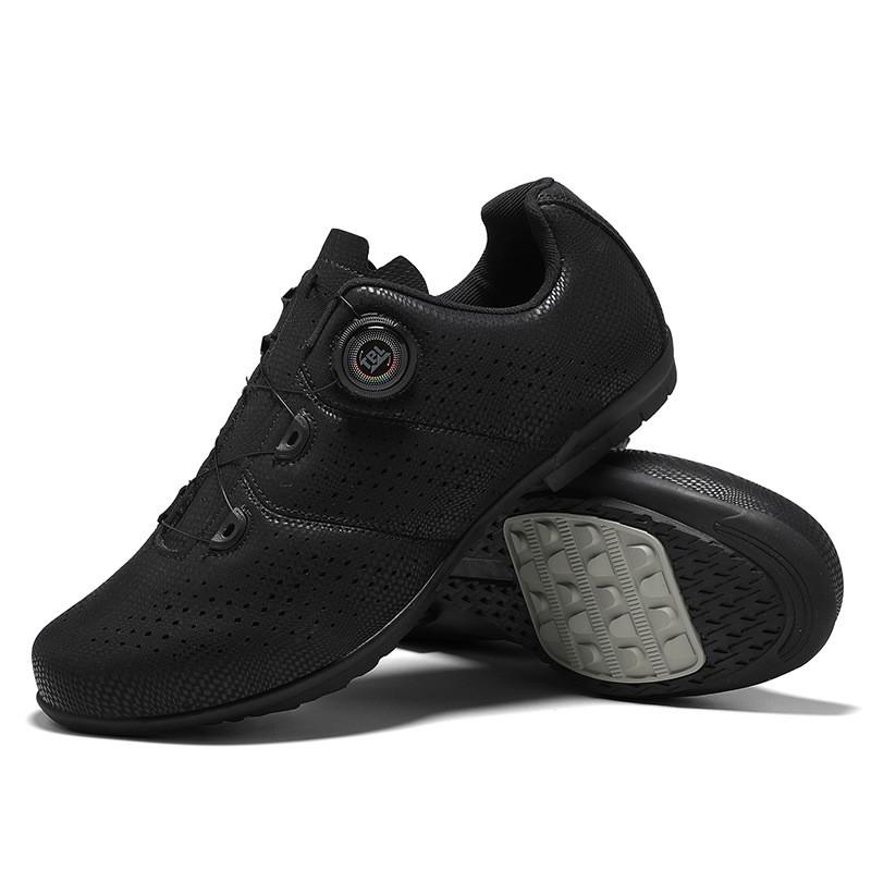 Mens Cycling Shoes Unlocked Mountain Bike Road Breathable Supportive Non-Cleat Pedal Compatible