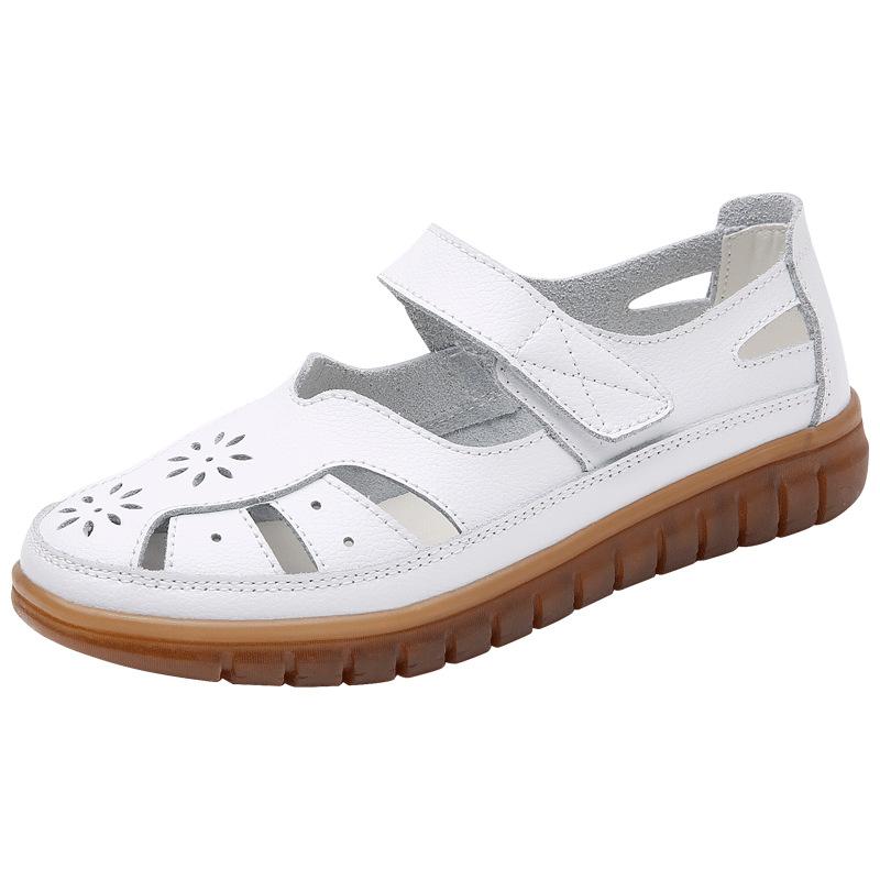 Women Sandals Summer Ladies Girls Comfortable Ankle Hollow Round Toe Sandals Woman Soft Beach Sole Female Shoes for Women