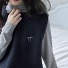 Autumn and Winter Knitted Vest and A Layered Knitted Vest for Women
