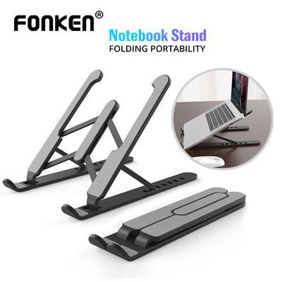 FONKEN Suport portabil universal pentru laptop Bază de suport pliabilă Suport pentru notebook pentru Macbook Pro Lapdesk Computer Suport pentru laptop Suport de răcire Rider