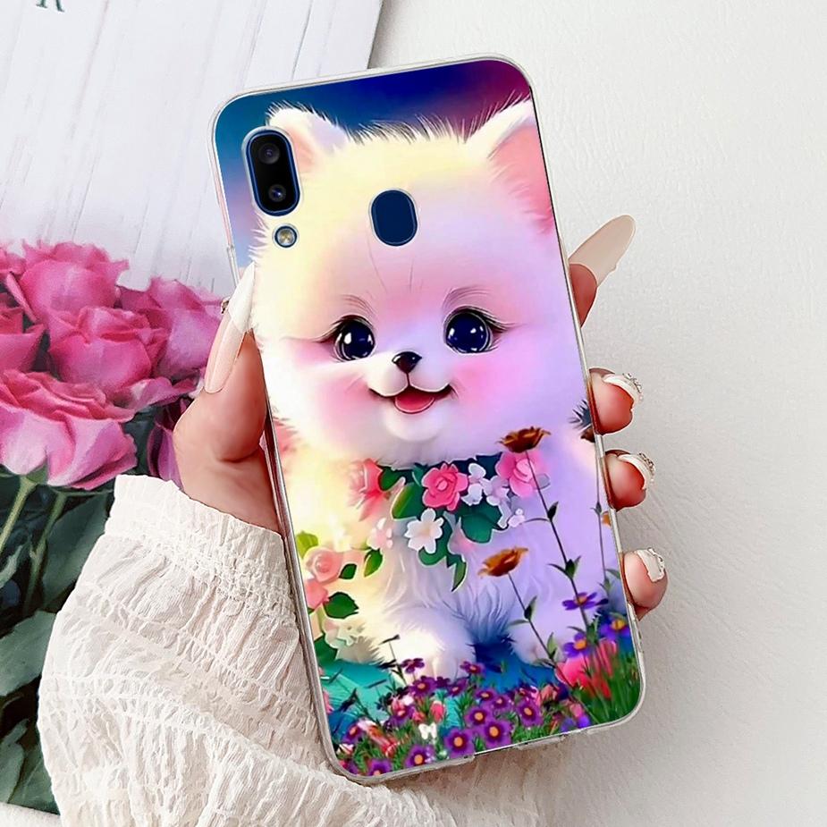 For Samsung Galaxy A10 A20 A30 Case A105F A205F A305F Cute Fashion Painted Cover Soft Silicone Case For Samsung A20 A 10 30 Bags