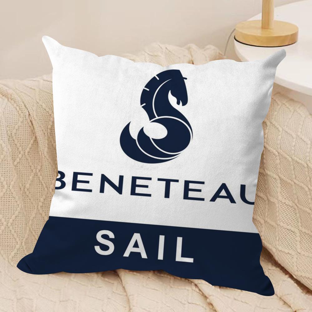 BBeneteauS YYachts Cushion Cover Silky Short Plush DoubleSided Printed Pillow Case for Sofa All Seasons Home Decor Gift
